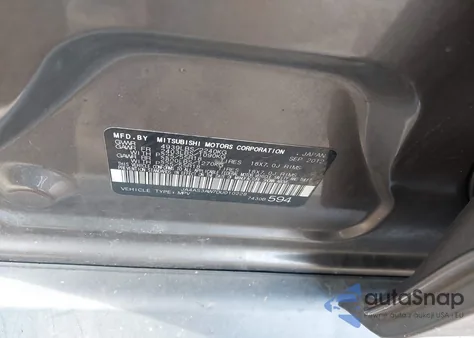 2013 Mitsubishi Outlander Se z USA, uszkodzony, nr VIN JA4AS3AW7DU010228